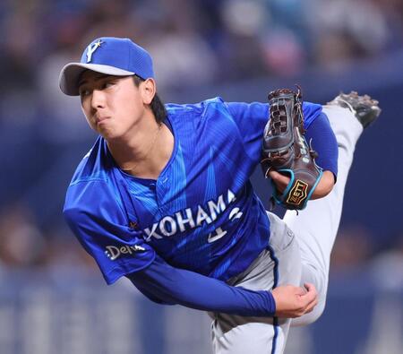中日戦に先発した深沢