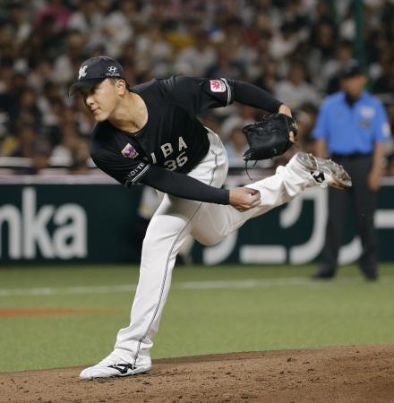 　ソフトバンク戦に先発したロッテ・田中＝みずほペイペイドーム
