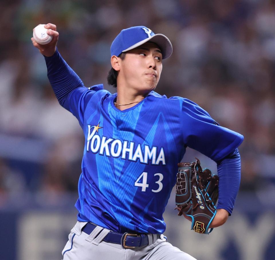 中日戦に先発した深沢