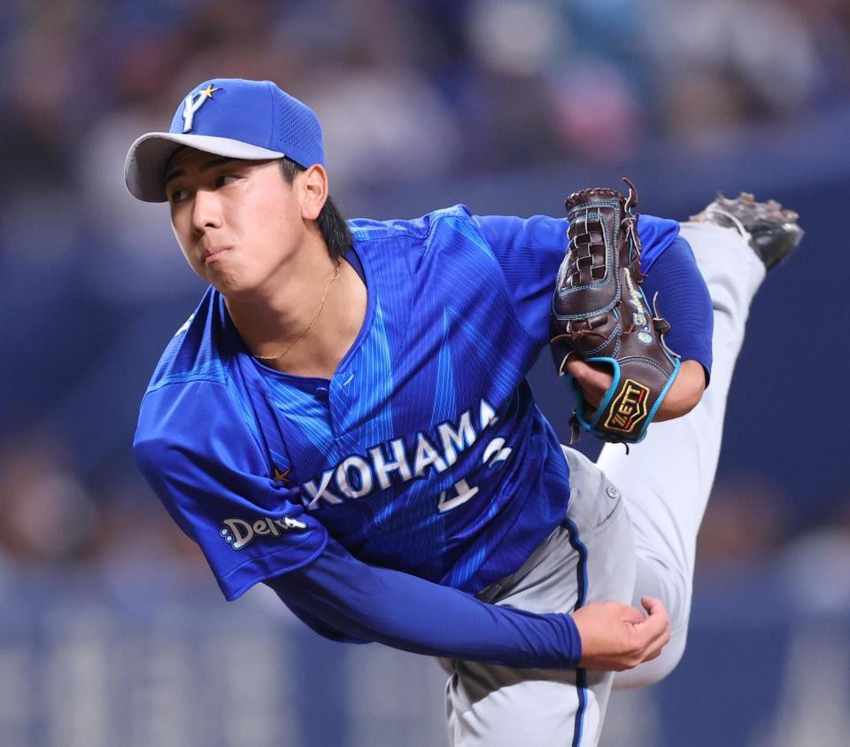 中日戦に先発した深沢