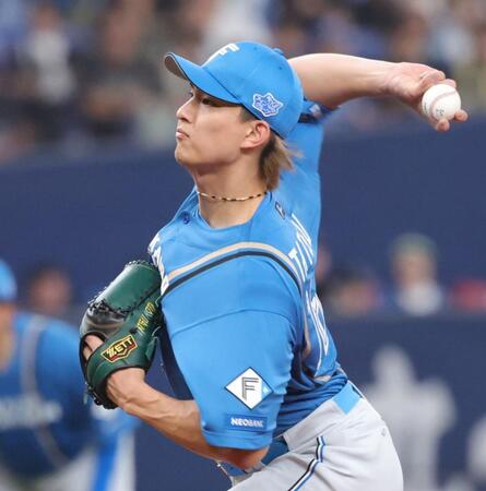 日本ハム先発の達（撮影・坂部計介）