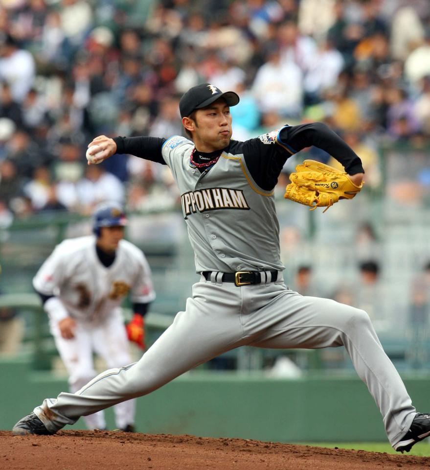 オリックス戦に先発した日本ハム・金村＝２００６年４月