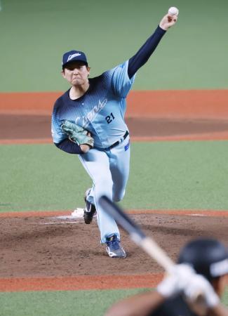 　ロッテ戦に先発し、７回途中無失点で９勝目を挙げた西武・武内＝ベルーナドーム