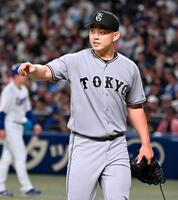 ７回無失点で３勝目を挙げた小笠原