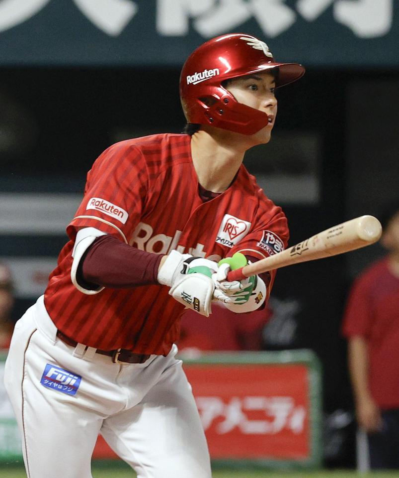 　１回、宗山が右越えに先制２ランを放つ