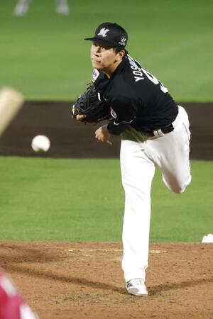 　楽天戦に先発したロッテ・吉川