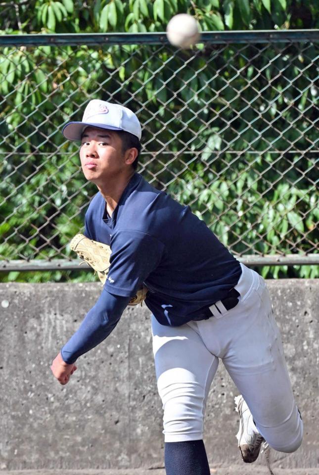 　天理戦へ向け調整する三重・上田