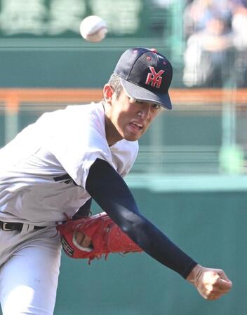 力投する横浜・織田翔希（撮影・高部洋祐）