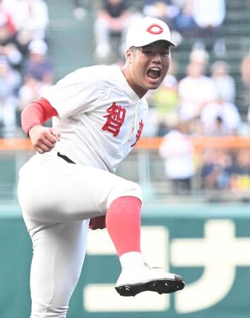 力投する智弁和歌山・和気匠太（撮影・高部洋祐）