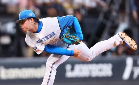 ７回から登板した孫易磊（撮影・中島達哉）