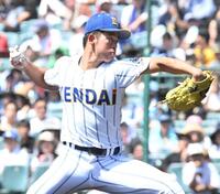 力投する健大高崎・佐藤麻恩（撮影・高部洋祐）