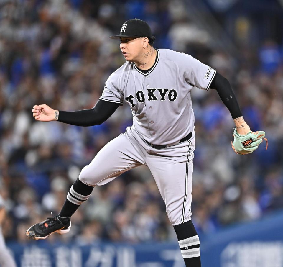 ５回３失点の好投を見せたマタ（撮影・開出牧）