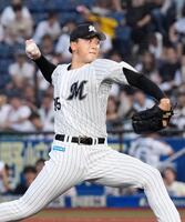 日本ハム戦に先発したロッテ・田中