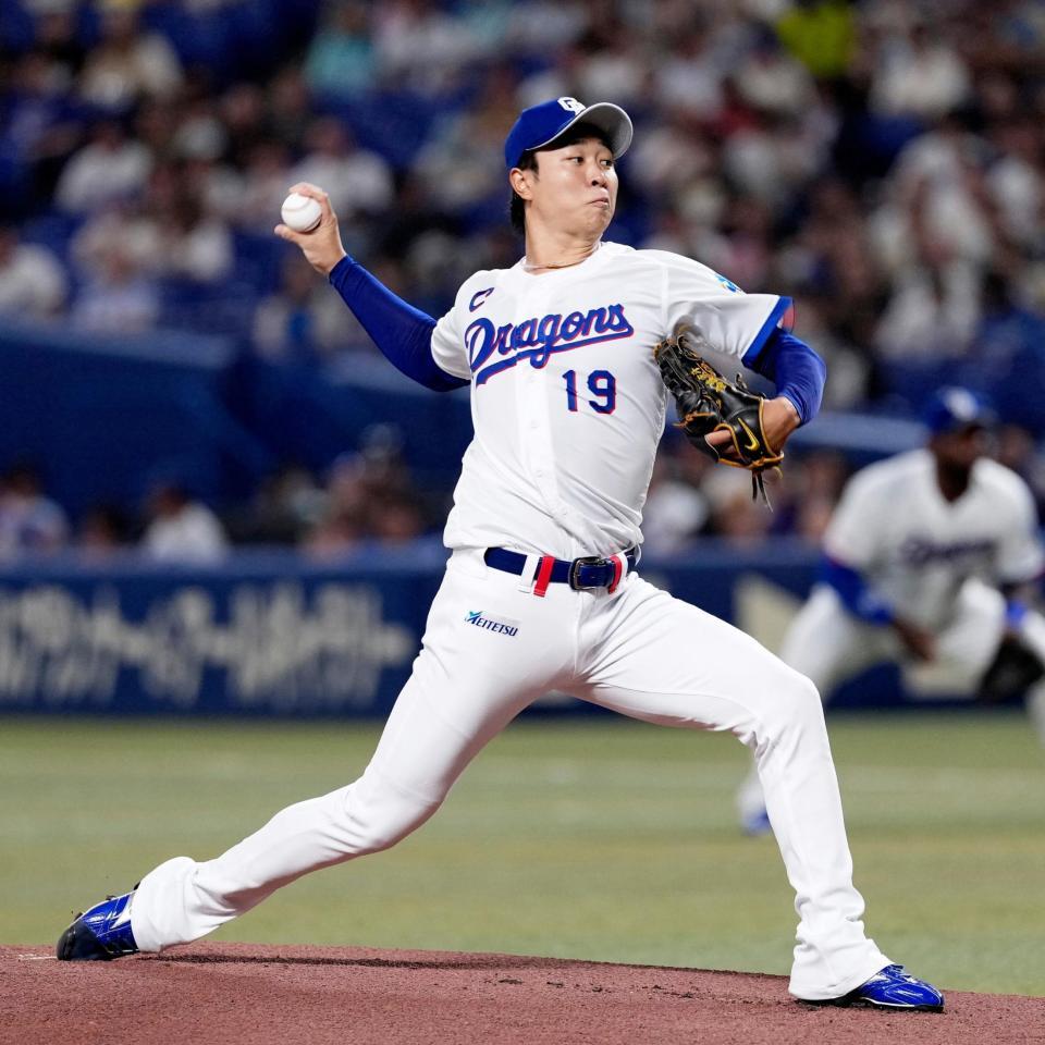 ヤクルト戦に先発した中日・高橋宏