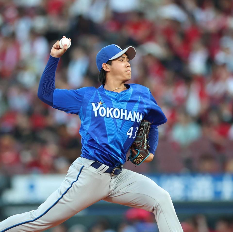 先発し力投する深沢（撮影・北村雅宏）