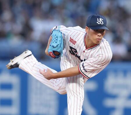 力投する山野（撮影・金田祐二）