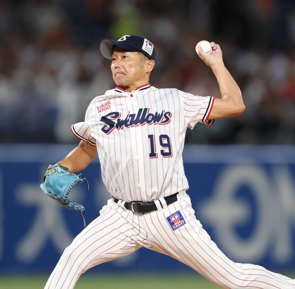 力投する石川（撮影・金田祐二）