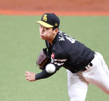 　力投する前田悠（撮影・中田匡峻）
