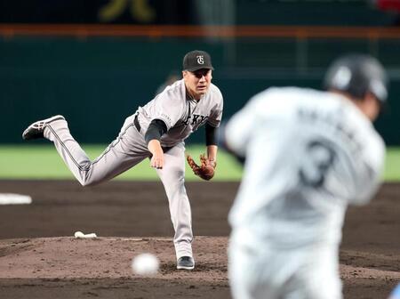 ２回、田中将は大山を三ゴロに打ち取る（撮影・山口登）