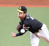 　力投する前田悠（撮影・中田匡峻）