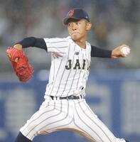 ３回に登板し力投する前田侑大（撮影・西岡正）