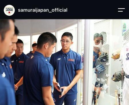 侍ジャパンのインスタグラム（＠ｓａｍｕｒａｉｊａｐａｎ＿ｏｆｆｉｃｉａｌ）より