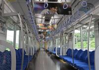 栗山引退列車の車内（撮影・持木克友）