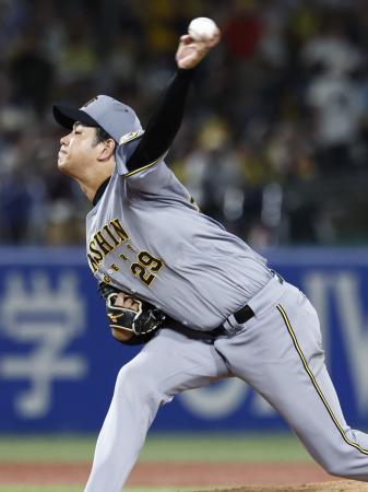 　７回途中２失点と好投した阪神・高橋＝神宮