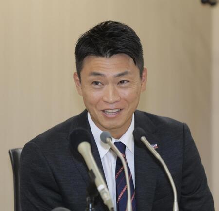 青木宣親ＧＭ（撮影・西岡正）