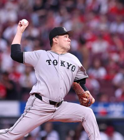 先発し力投する田中将（撮影・北村雅宏）