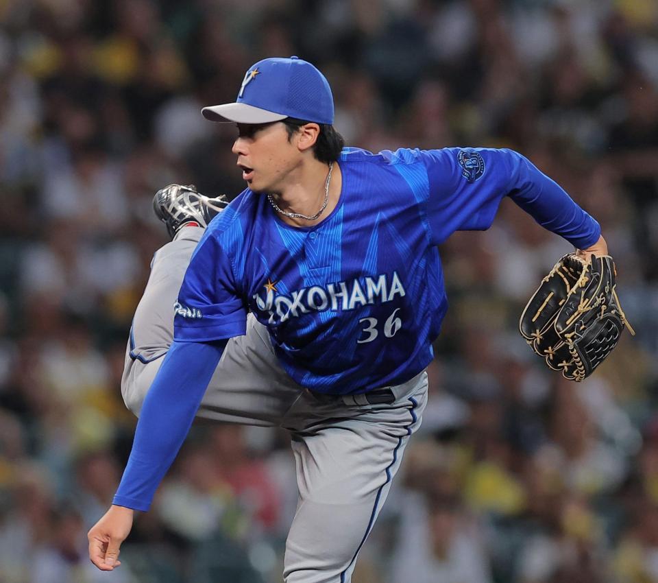 力投する先発の尾形（撮影・西田忠信）