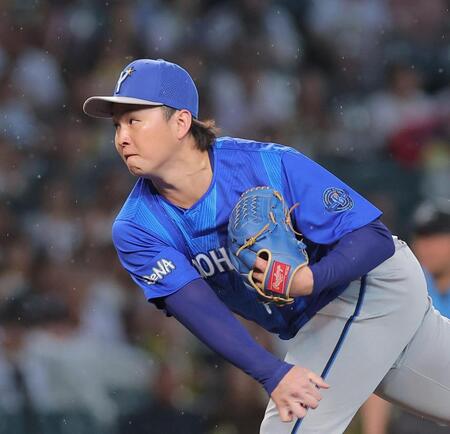 力投する先発の竹田（撮影・西田忠信）