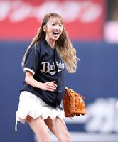 笑顔を見せるＤｒｅａｍ　Ａｍｉ＝京セラドーム大阪（撮影・中田匡峻）