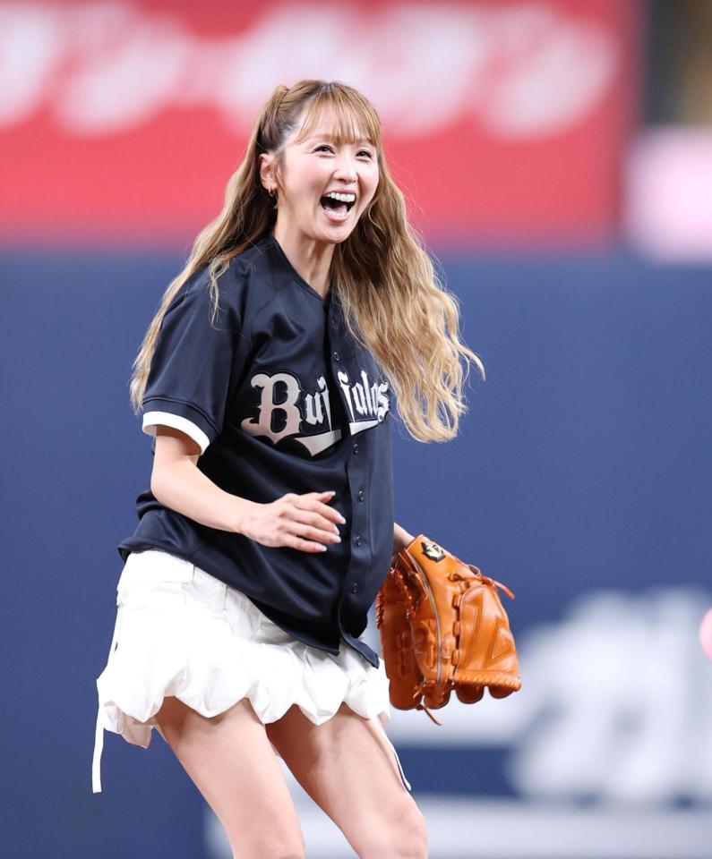 笑顔を見せるＤｒｅａｍ　Ａｍｉ＝京セラドーム大阪（撮影・中田匡峻）