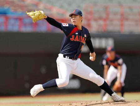 スリランカ戦に３番手で登板した小林＝台北（共同）