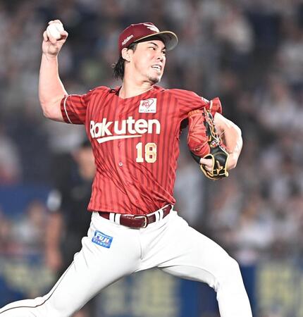 力投する前田健（撮影・開出牧）