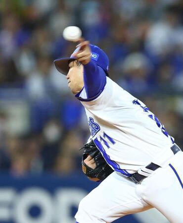 先発し力投する東（撮影・石井剣太郎）