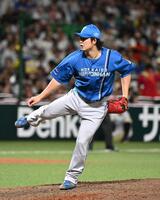 ８回、５番手で登板する進藤