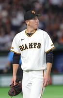 ７回３失点の戸郷（撮影・佐々木彰尚）