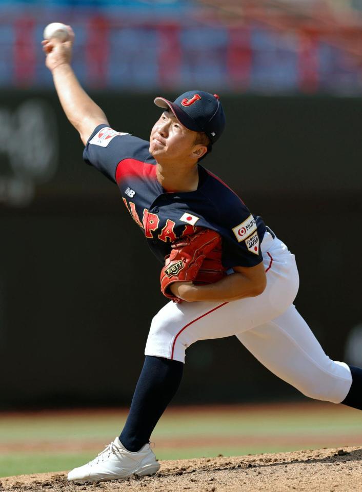 スリランカ戦に２番手で登板した池田＝台北（共同）