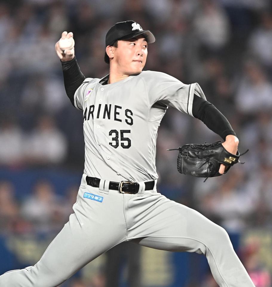 力投する田中（撮影・開出牧）