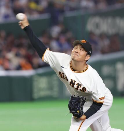 ８回に登板した則本（撮影・佐々木彰尚）