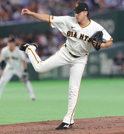 ６回に登板した堀田（撮影・佐々木彰尚）