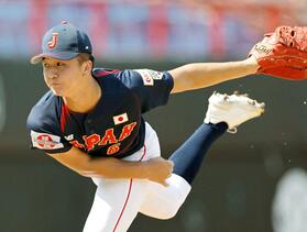 　スリランカ戦に２番手で登板した池田（共同）