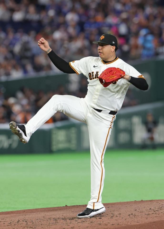 ３回無失点のマタ（撮影・佐々木彰尚）