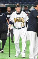 「サントリードリームマッチ２０２６」に出場した張本勲さん＝７月２７日