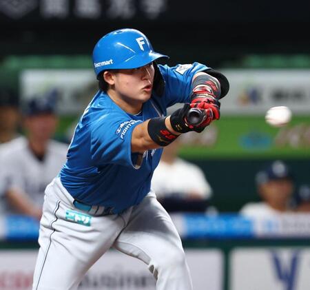 ２回、２ランスクイズを決める進藤（撮影・中島達哉）