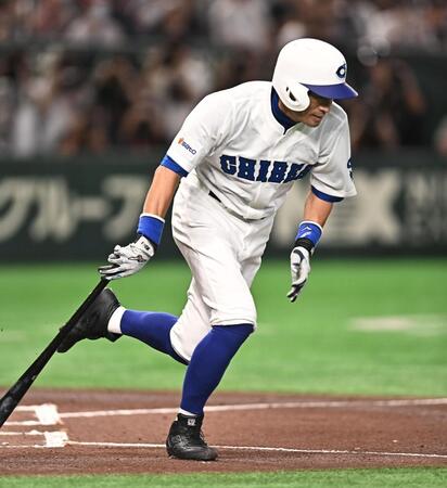 １回、遊ゴロに倒れたイチロー氏（撮影・開出牧）