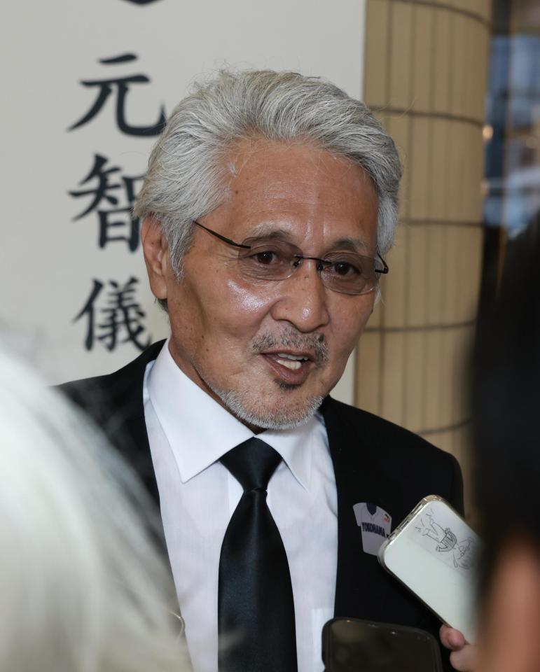 渡辺元智さんとの思い出を語る愛甲猛氏（撮影・伊藤笙子）