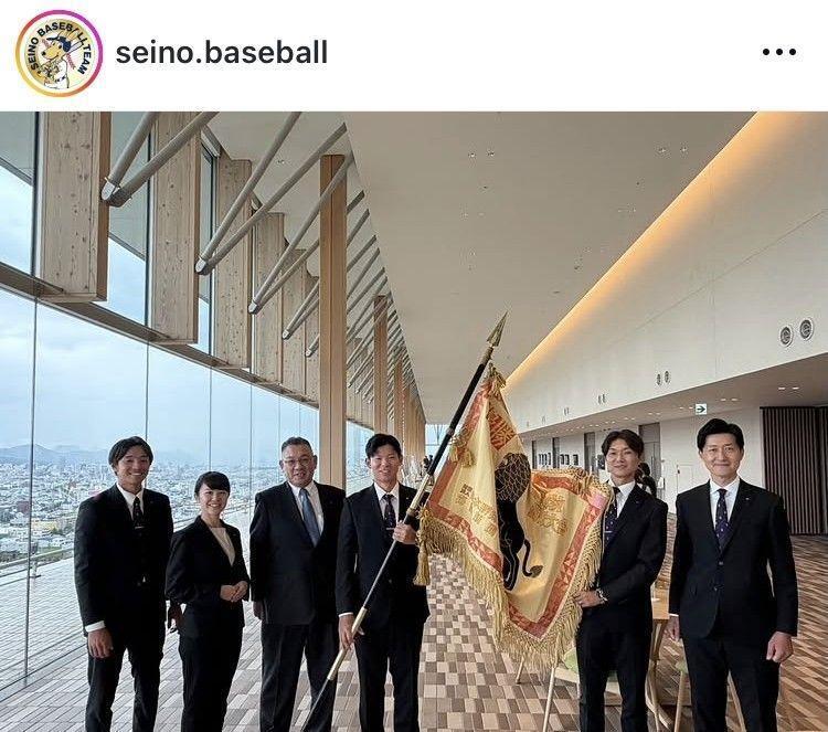 西濃運輸野球部インスタグラム（ｓｅｉｎｏ．ｂａｓｅｂａｌｌ）より